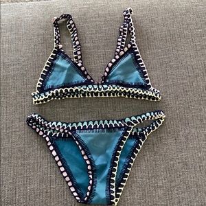 Kiini teal bikini set